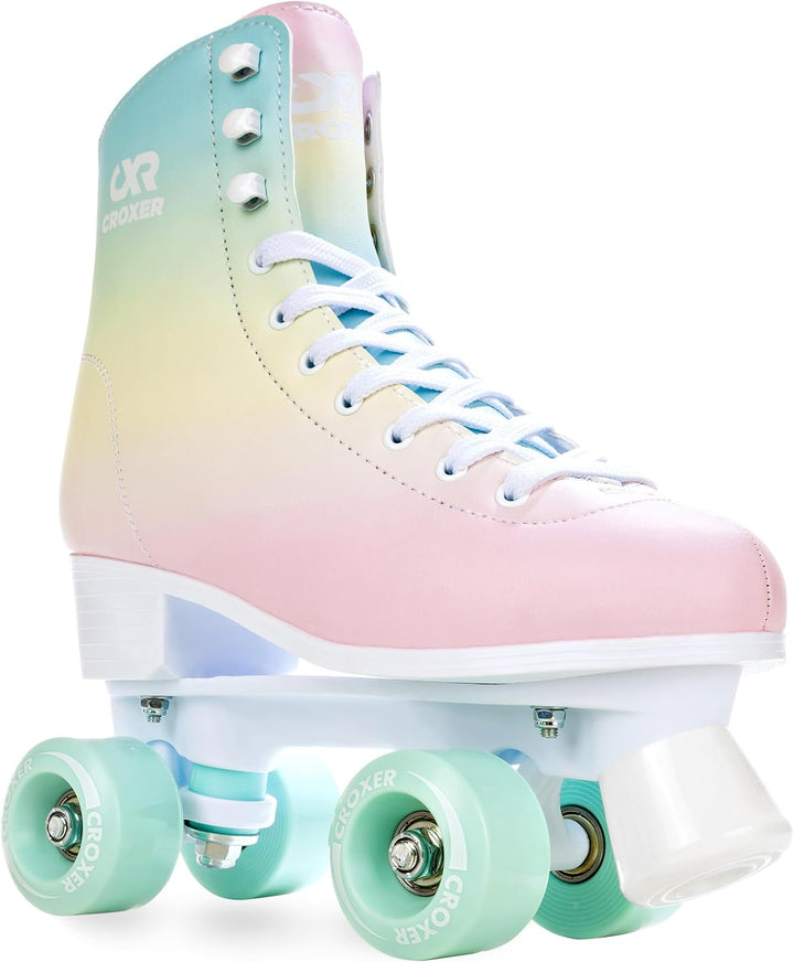 Croxer Rollschuhe Roller Skates Alessa - SAS - Shock Absorbing System - Kugellager Abec7 - Retro Des