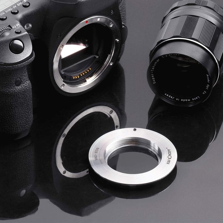K&F Concept M42-Canon EOS Objektiv Mount Adapter Ring für M42 Objektiv auf Canon EOS DSLR Kamera Obj