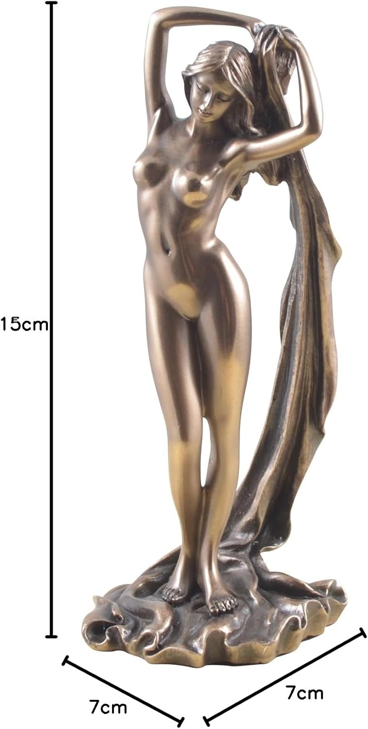 Veronese by Joh. Vogler GmbH Weiblicher Akt Frau hält Ihr Tuch über den Kopf Figur Skulptur