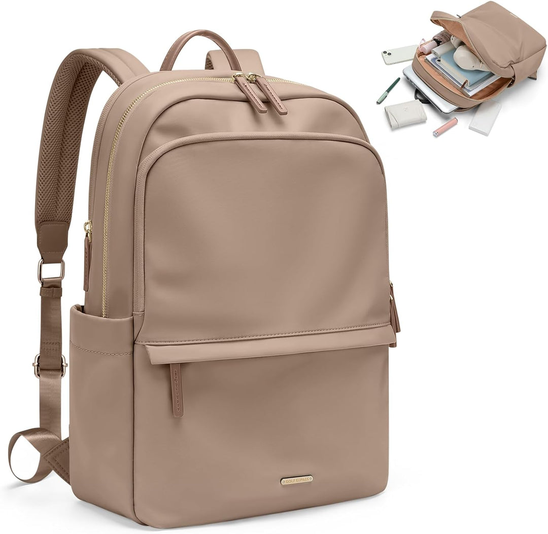 GOLF SUPAGS Laptop Rucksack für Damen Casual Daypack für Arbeit Reisen College Schulrucksack Handtas