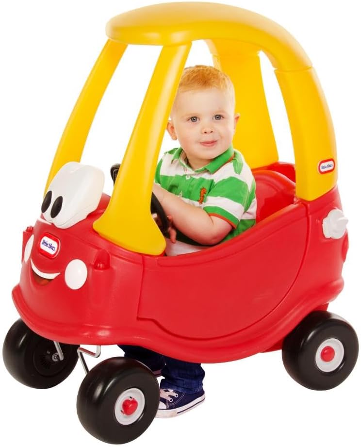 Little Tikes 612060E5 Cozy Coupe Car-Kids Ride-On Rutschfahrzeug, Mini Schiebe-Auto mit echter Hupe,
