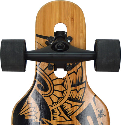 Apollo Longboard, Komplettboard mit High Speed ABEC Kugellagern, Drop Through, Freeride, Skaten, Cru