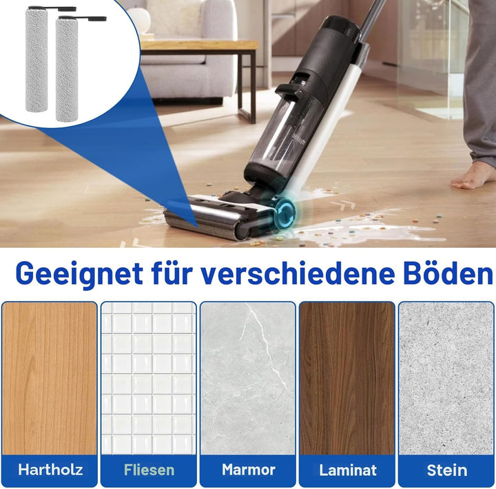 Fixbetter Ersatzbürstenrolle und HEPA-Filter passend für Tineco FLOOR ONE S7 PRO/FLOOR ONE S6 Akku-N
