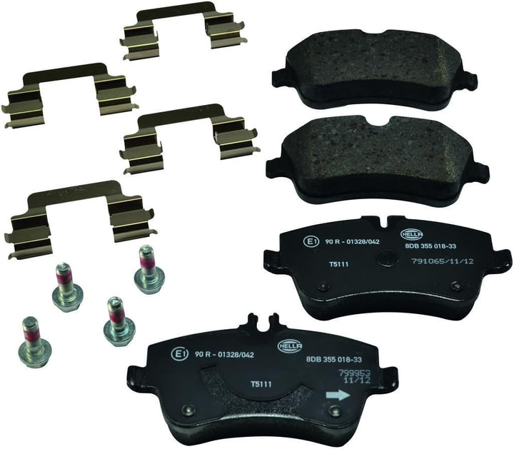 HELLA PAGID 8DB 355 018-331 Bremsbelagsatz - T5111 - Dicke/Stärke: 19.8mm - Bremssystem: Lucas - für