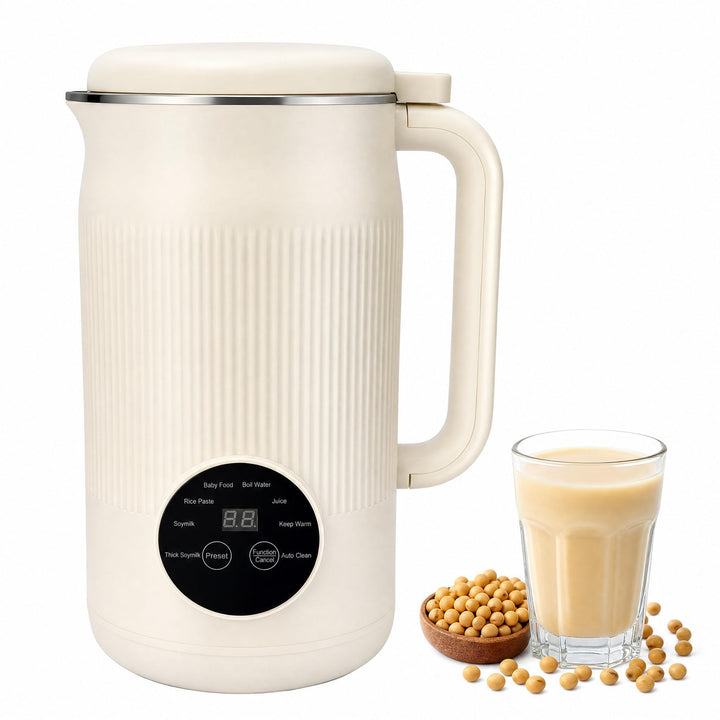 Sojamilch Hersteller 1200ml, Nussmilchmaschine 8 Modi, Automatische Mandelmilchmaschine mit Verzöger