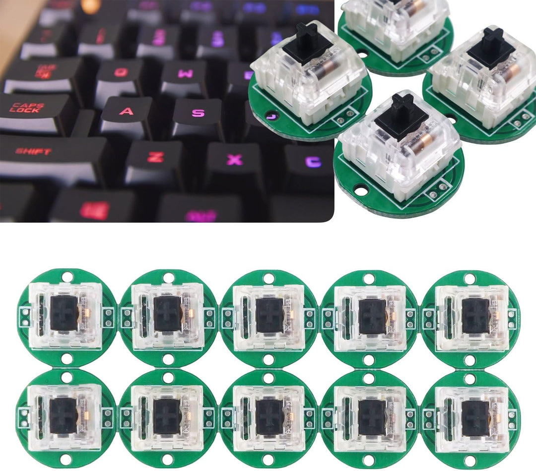 SJ@JX Arcade Game LED DIY Kit Mechanische Tastatur Schalter Arcade LED Taste LED Joystick Controller