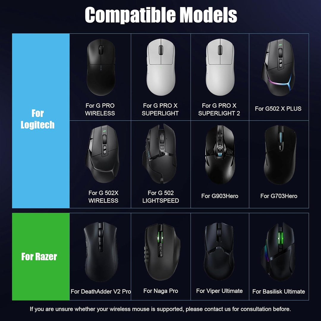 Ladestation für Logitech Mouse G PRO X Superlight, G502/G502X/G502X Plus Lightspeed, G703, G903, G P