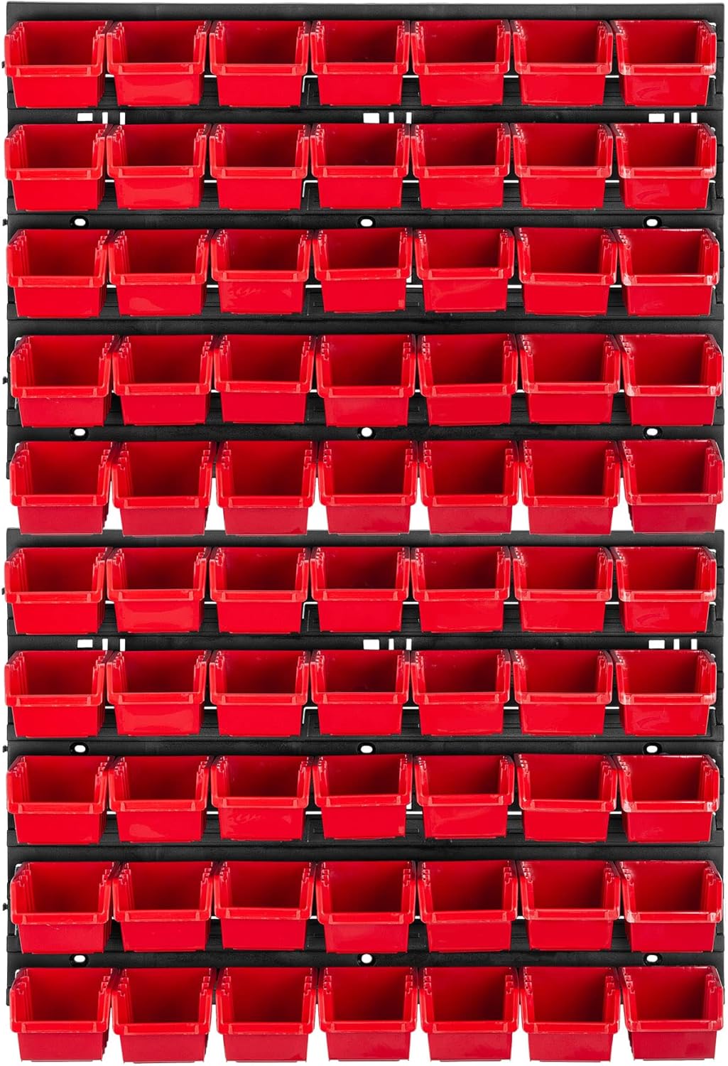 KADAX Werkstattwandregal, 58x78cm Lagersystem aus robustem Kunststoff, UV-Resistentes Werkstattregal