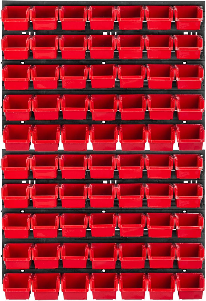 KADAX Werkstattwandregal, 58x78cm Lagersystem aus robustem Kunststoff, UV-Resistentes Werkstattregal