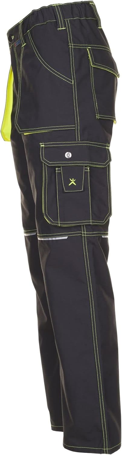 Planam Basalt Herren Neon Bundhose anthrazit gelb Modell 6220 Grösse 94