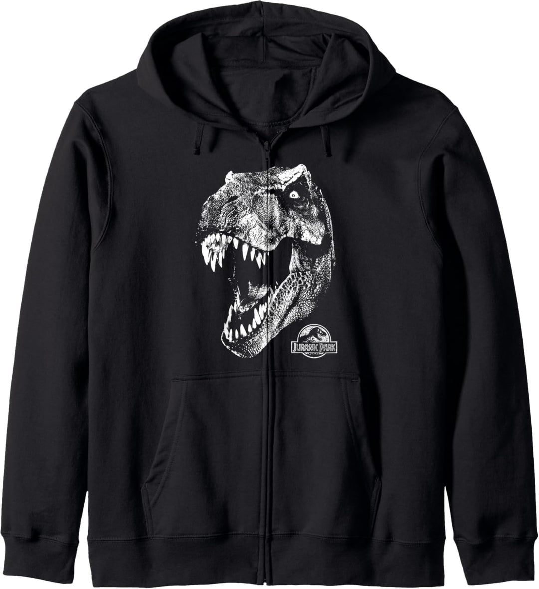 Jurassic Park T-Rex White Head Roaring Kapuzenjacke