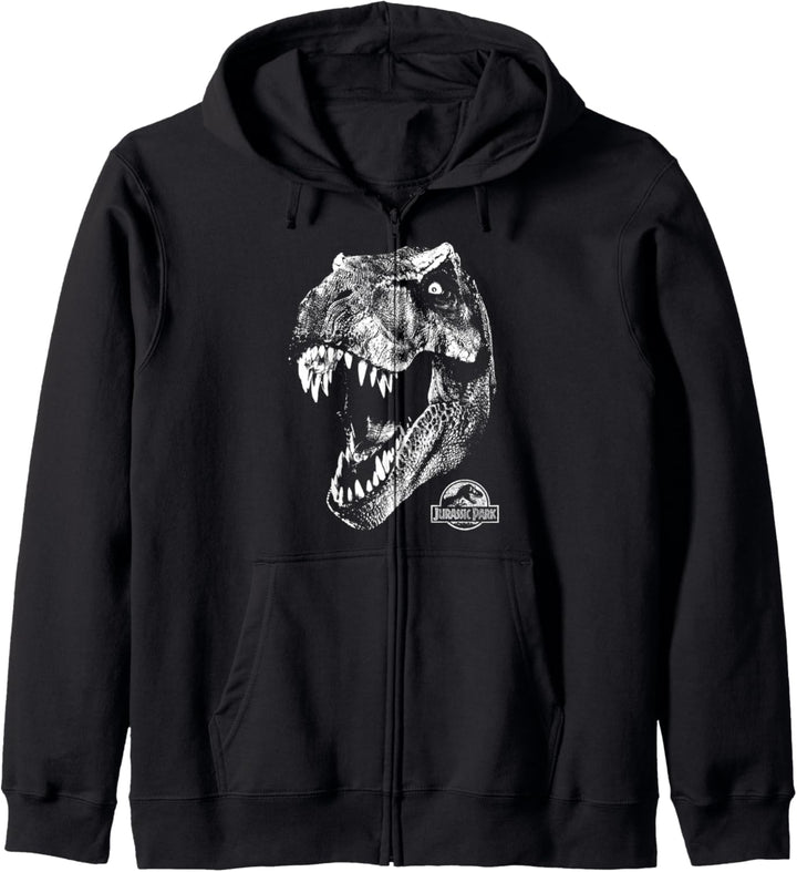 Jurassic Park T-Rex White Head Roaring Kapuzenjacke