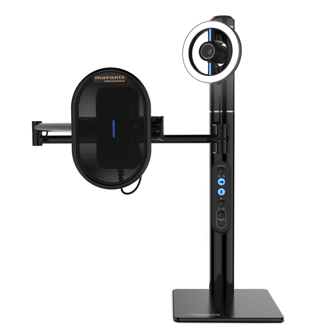 Marantz Professional Turret - Komplettes Podcast System mit Full HD Webcam, USB-Kondensatormikrofon