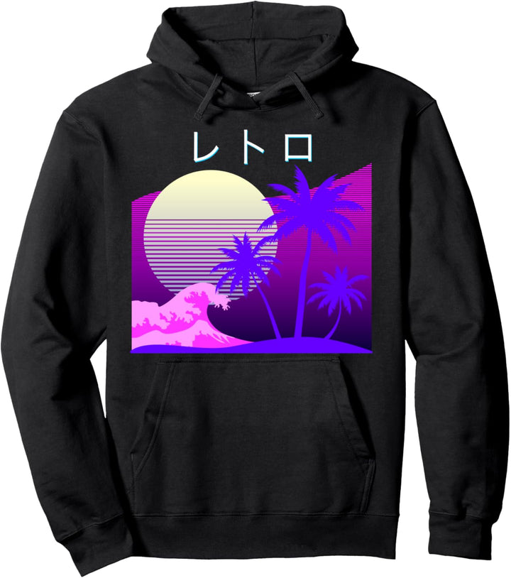 Ästhetische Vaporwave Retro 1980er 1990er Otaku-Wellen-Kunst Pullover Hoodie