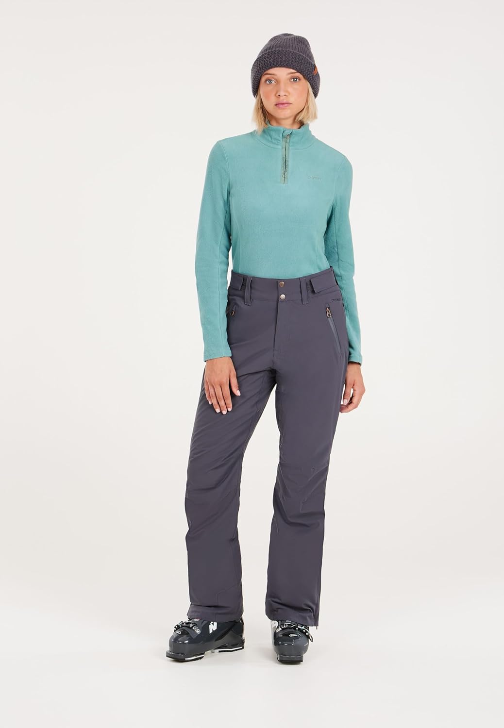 Protest Damen 1/4-reissverschluss MUTEZ XXL Crocodile Green, XXL Crocodile Green