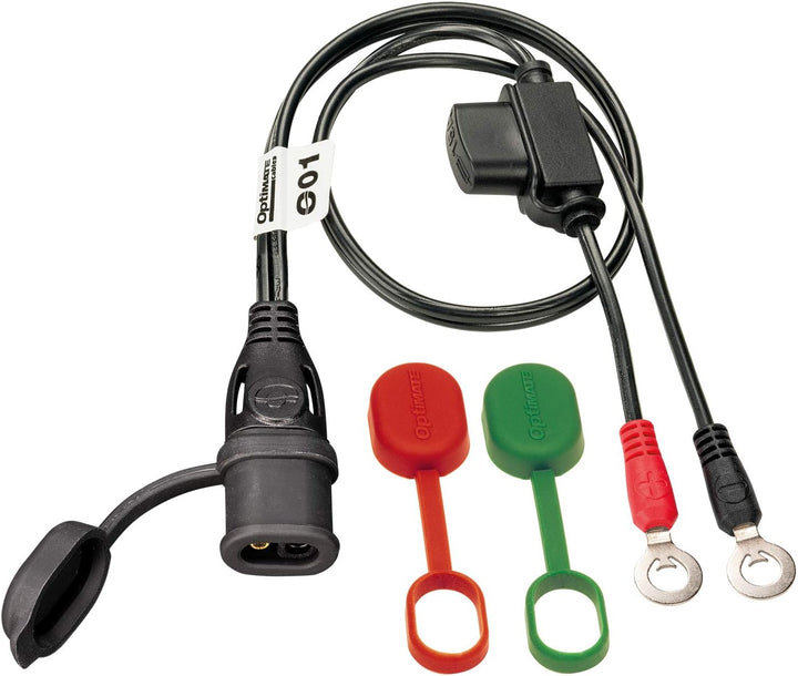 OptiMATE TM220-4A Batterieladegerät OptiMate5, Blue, 5 Start/Stop 12V 4A & O-01 Zubehör O1 (SAE), Bl