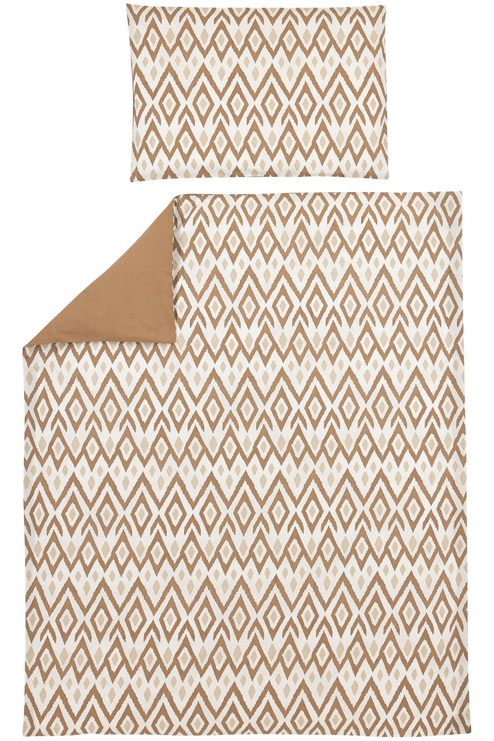 Meyco Baby Bettwäsche Ikat, Juniorbett (atmungsaktives Material, Bettbezug aus 100% Baumwolle, inklu