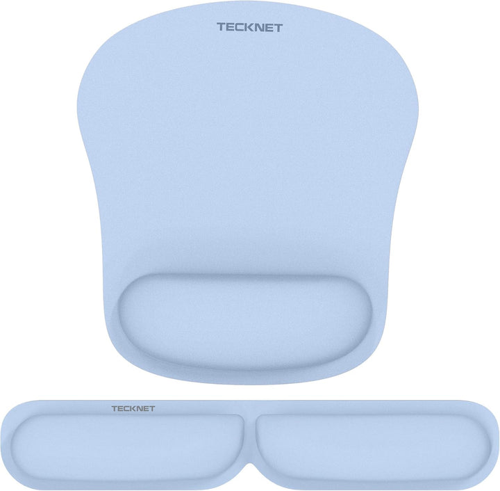 TECKNET Mauspad mit Handauflage, Gelkissen Mousepad und Tastatur Handgelenkauflage Set aus ergonomis