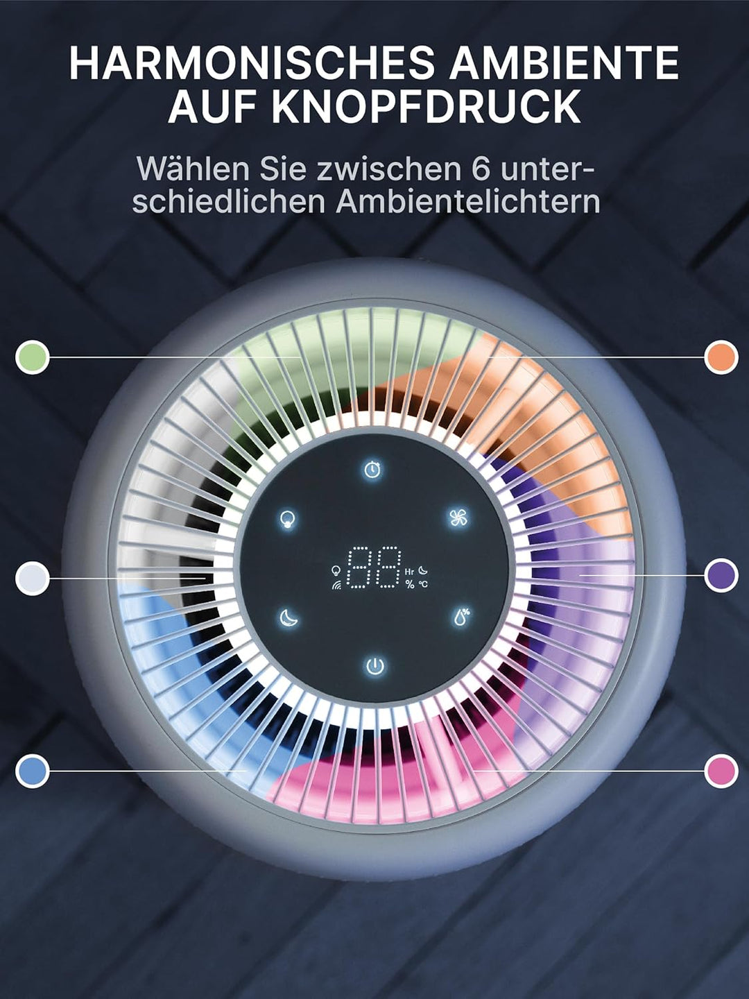 Comedes Umecto 600, für Räume bis 82m², Kaltverdunstung, Tank 4 l, Befeuchtungsleistung bis zu 600 m
