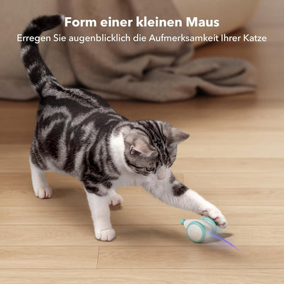 PETLIBRO Katzenspielzeug, Aktualisiert USB-C-Aufladung, Erinnerung an niedrigen Batteriestand und Bl