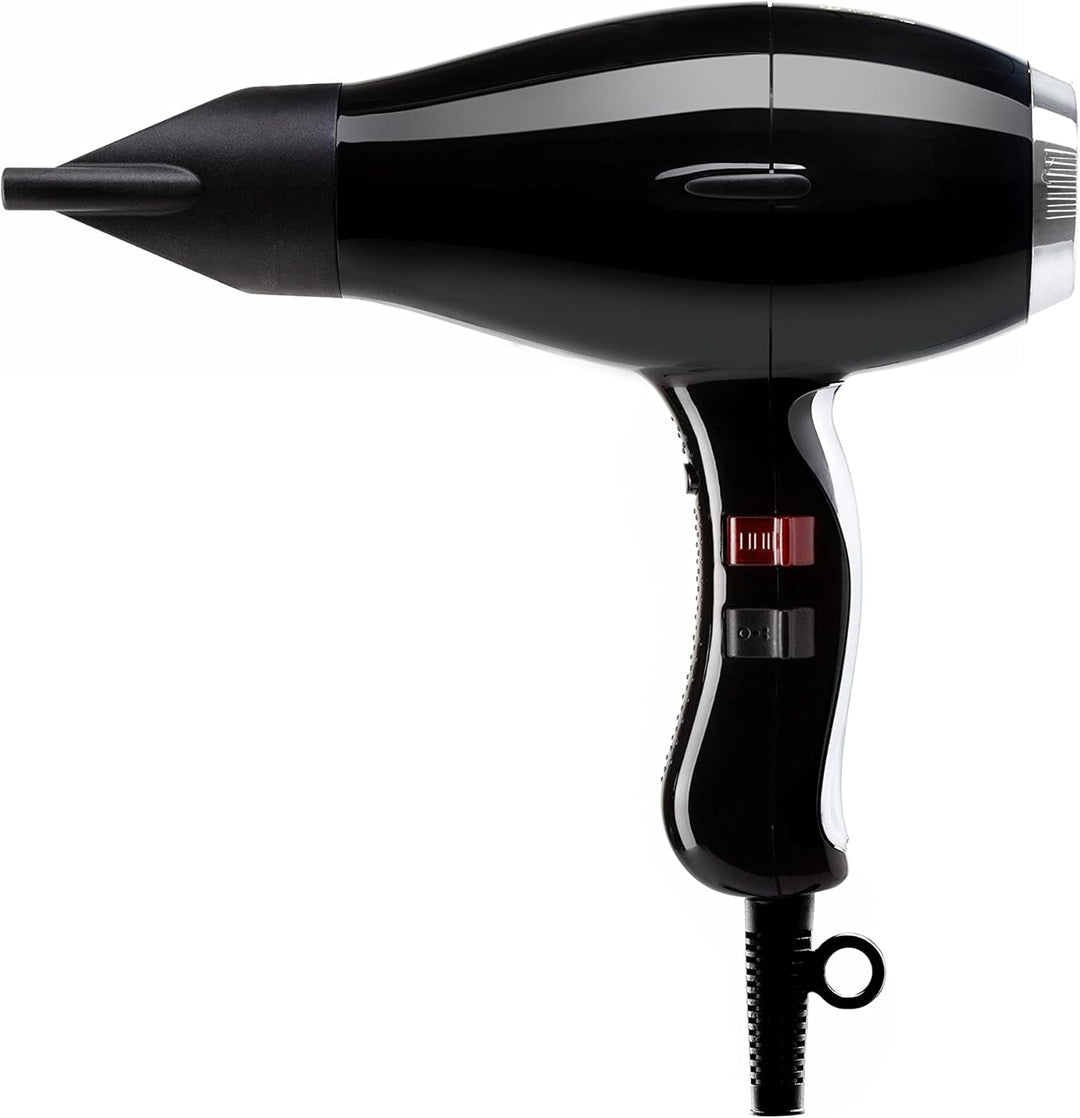 Elchim 3900 Healthy Ionic Black & Silver | Professioneller, leiser, leichter und einfach zu handhabe