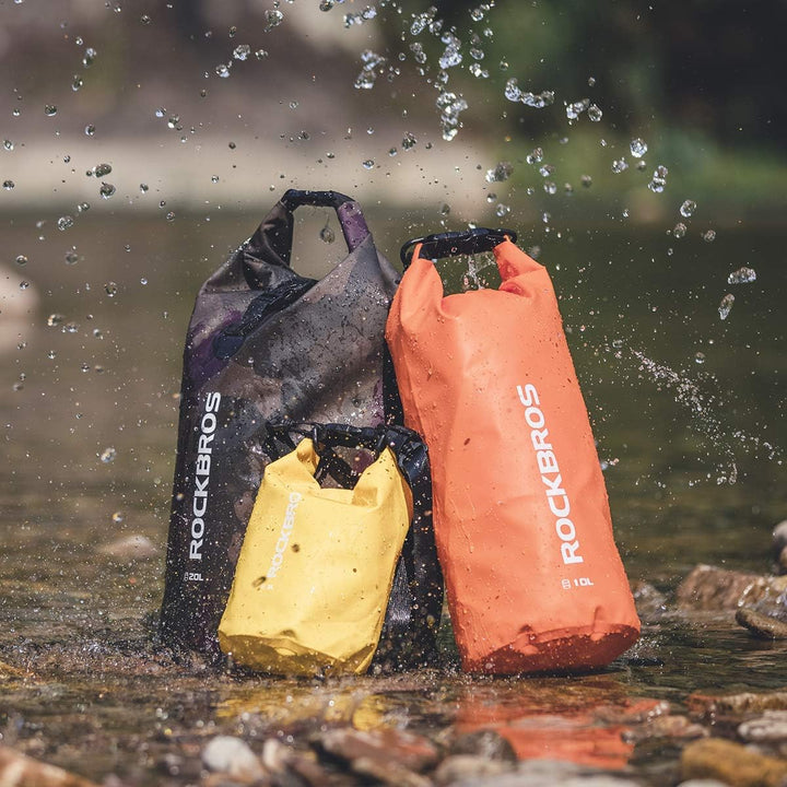ROCKBROS Dry Bag Wasserdicht Packsack für Wassersport, Strand, Schwimmen Boot Kajak Rafting Segeln 4