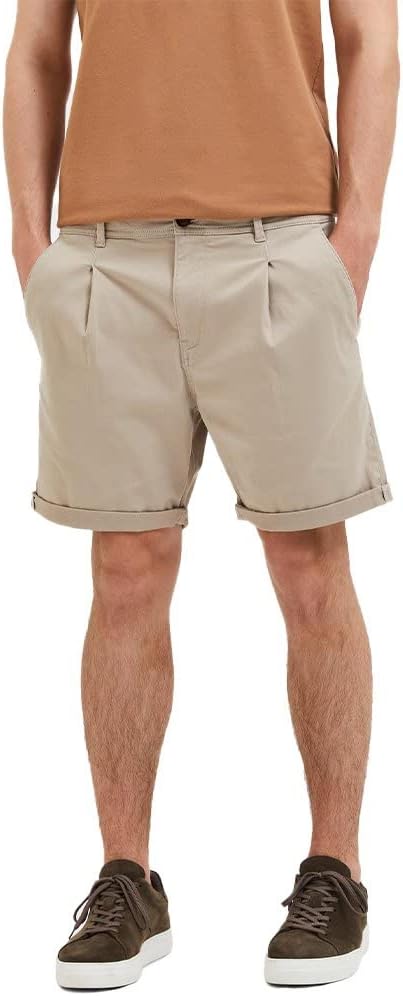 Selected Homme Herren Slhcomfort-Gabriel Shorts W Noos Chinoshorts XXL Pure Cashmere, XXL Pure Cashm