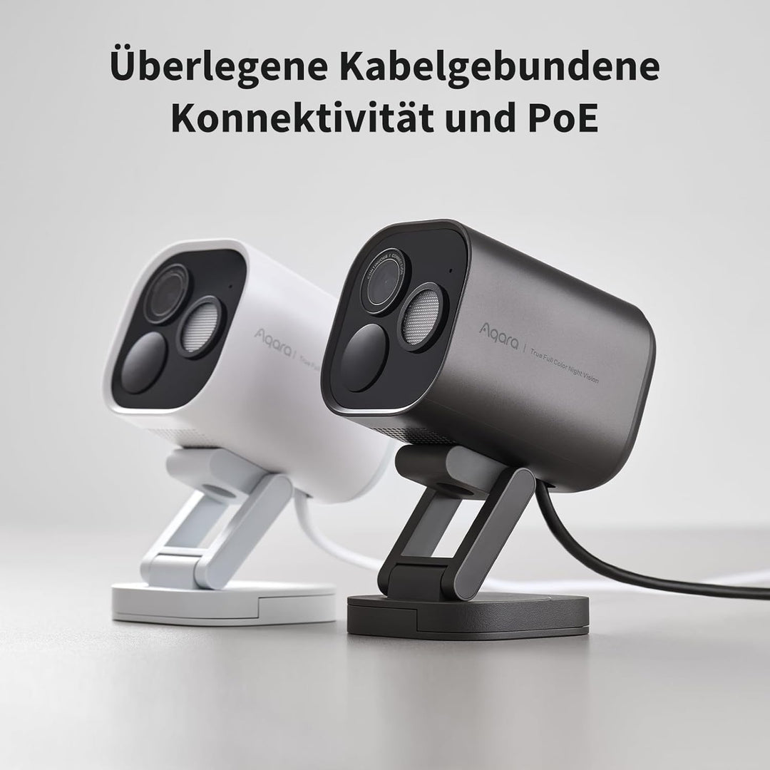 Aqara 4MP Kamera-Hub G5 Pro PoE, Echtfarbe Nachtsicht Überwachungskamera Aussen, HomeKit Secure Vide