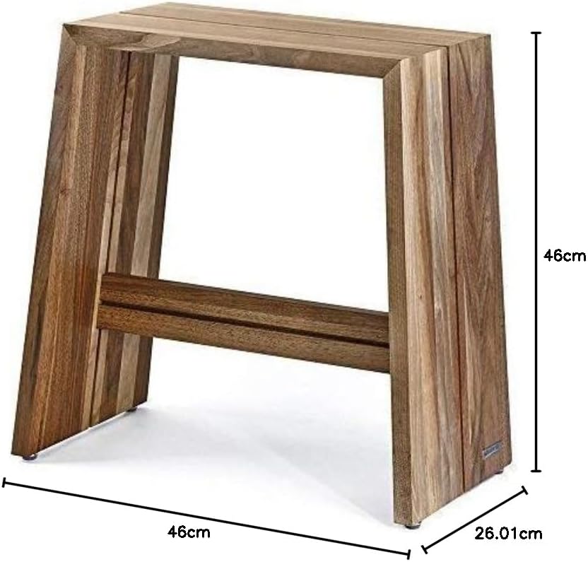 NATUREHOME Design Hocker Massivholz Nussbaum Natur geölt Sitzhocker Holz