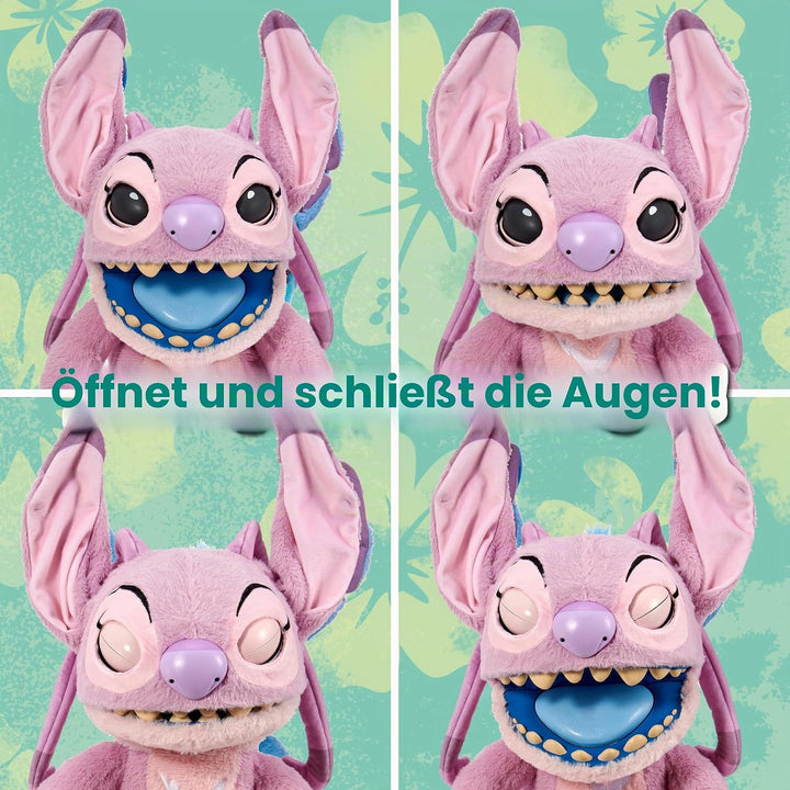 Disney Angel Puppetronic by Real FX, elektronisches Plüschtier, 45 cm, 100+ Kombinationen von Aktion