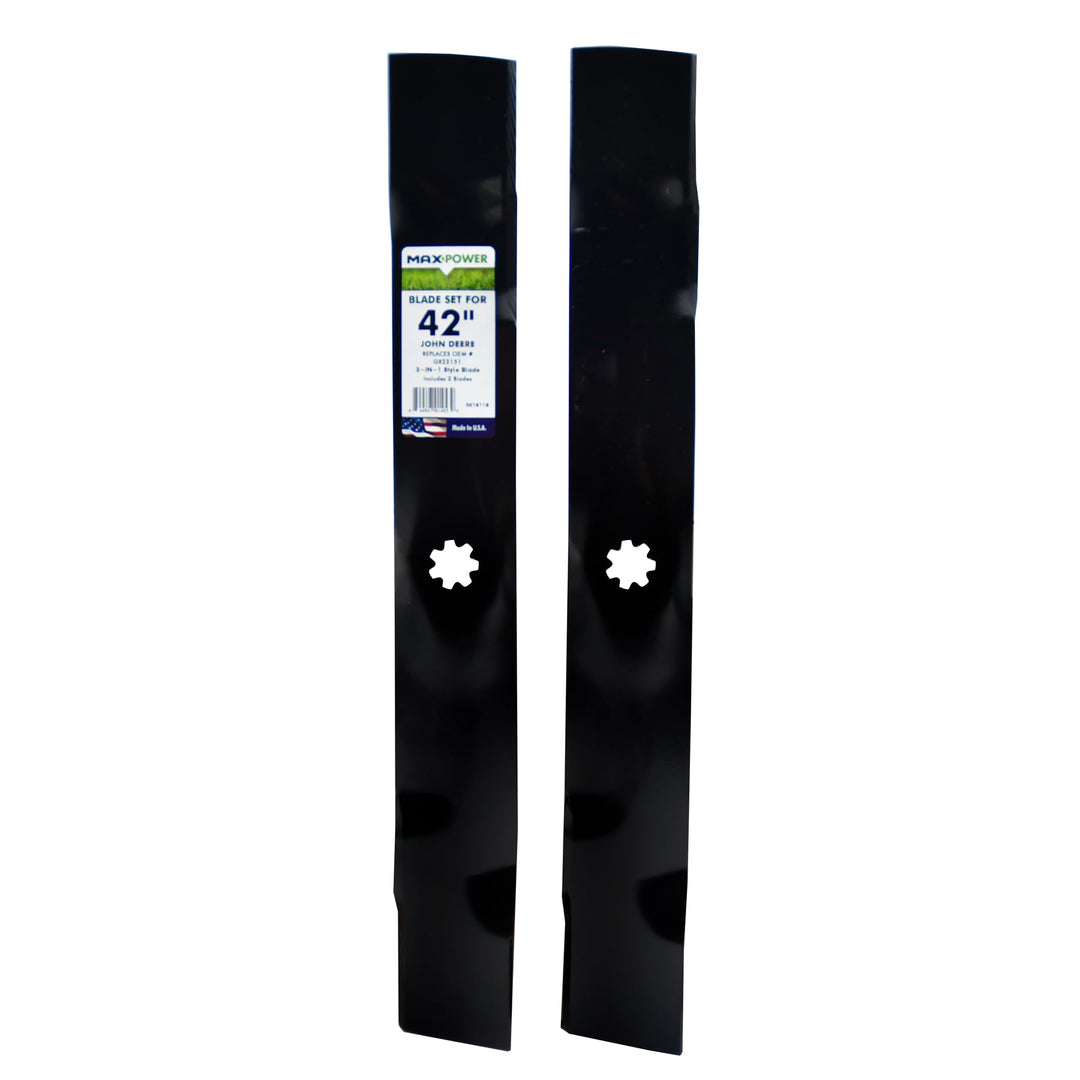 MAXPOWER 561811B Rasenmäherblätter, ersetzt OEM-Nr. GX22151, GY20850, 50-3231, GY20850