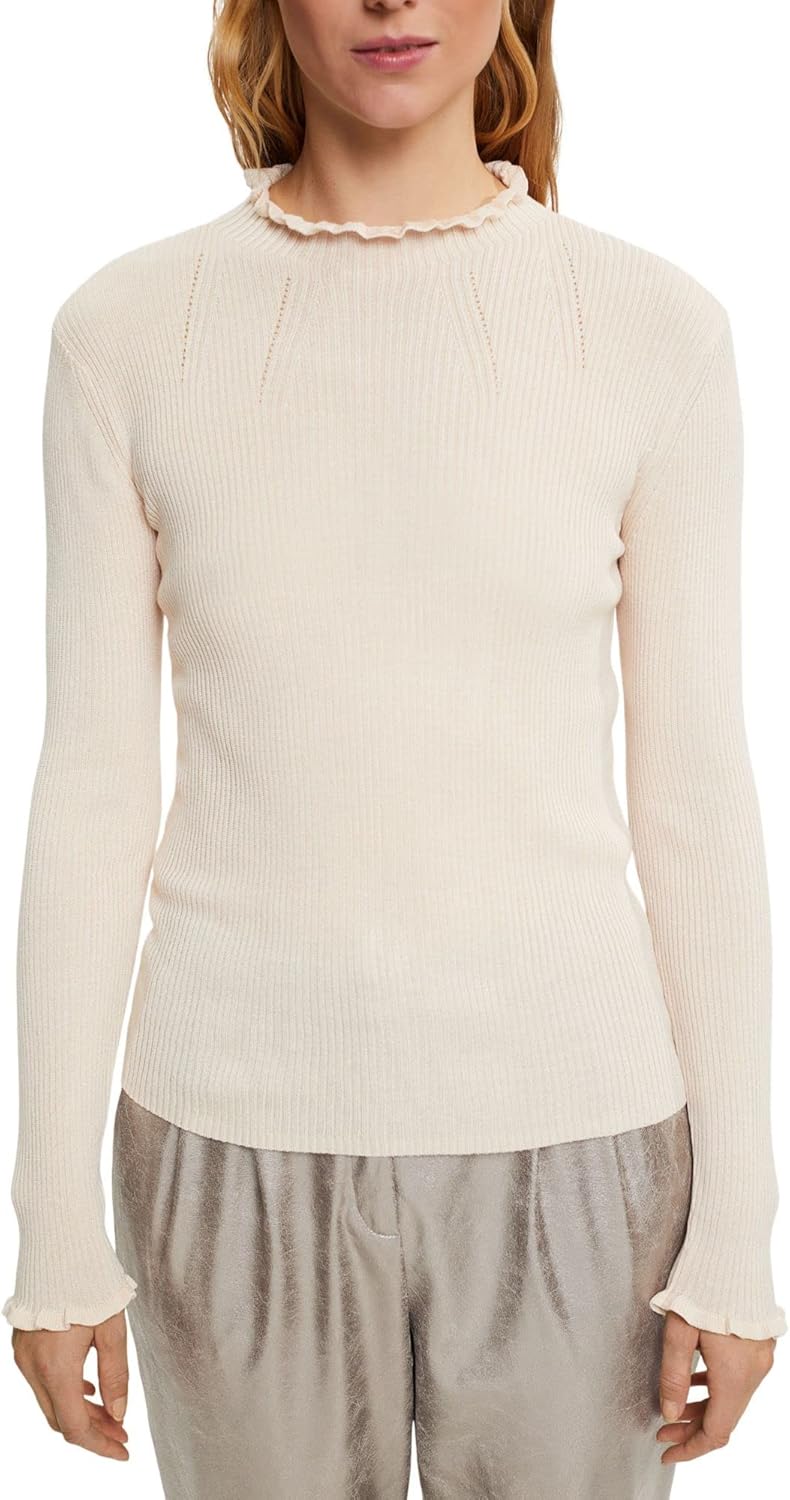 ESPRIT Damen Pullover, 275/Dusty Nude