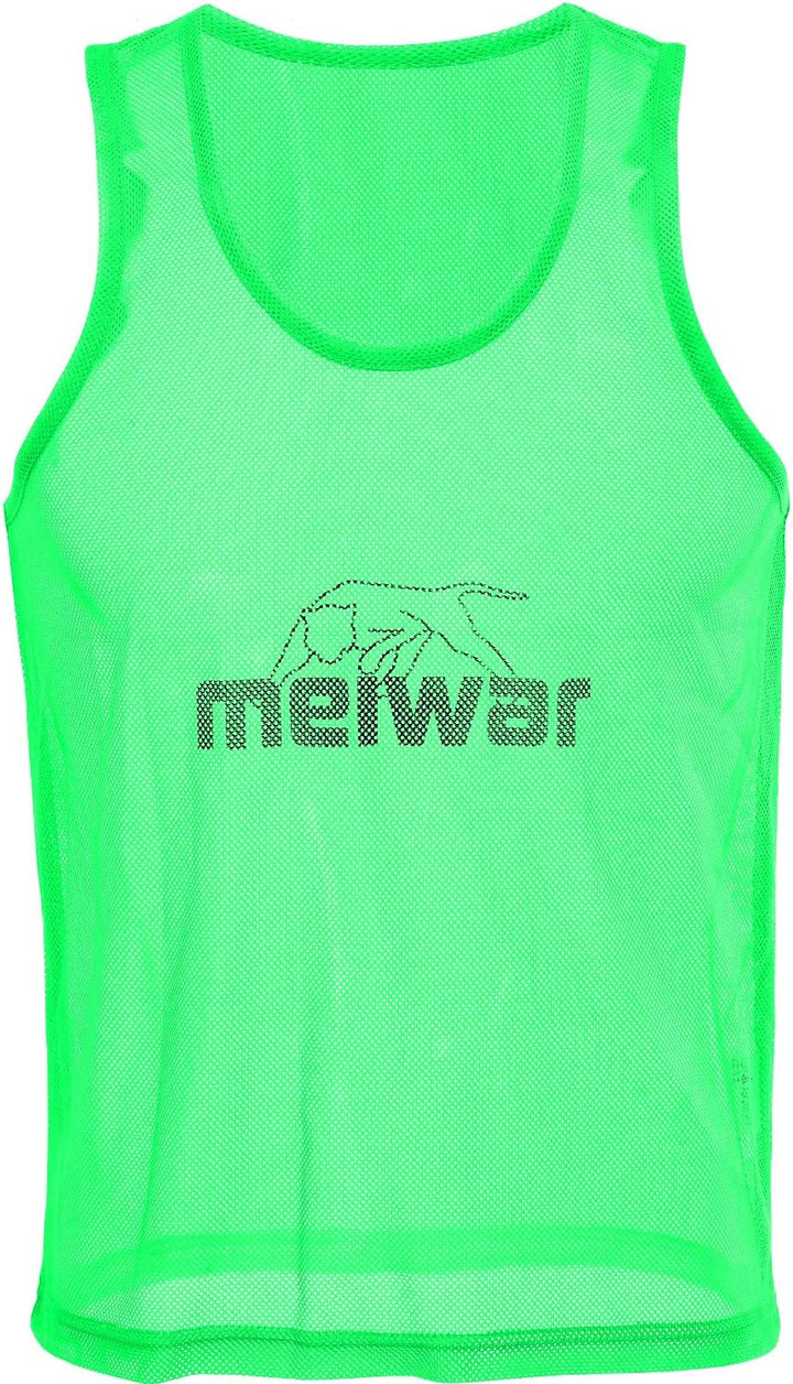 meiwar Leibchen - 10er Set Trainingsleibchen I Markierungshemd für Sport, Fussball, Handball in oran