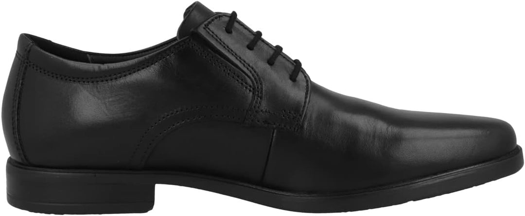 Clarks Herren Howard Walk Oxford 48 EU Schwarzes Dunkelschwarzes Leder, 48 EU Schwarzes Dunkelschwar
