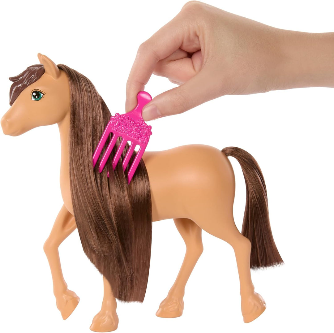Barbie Pferd - Pony Pepper und Zubehör, inspiriert von Barbie Mysteries: Das geheimnisvolle Pferdeab