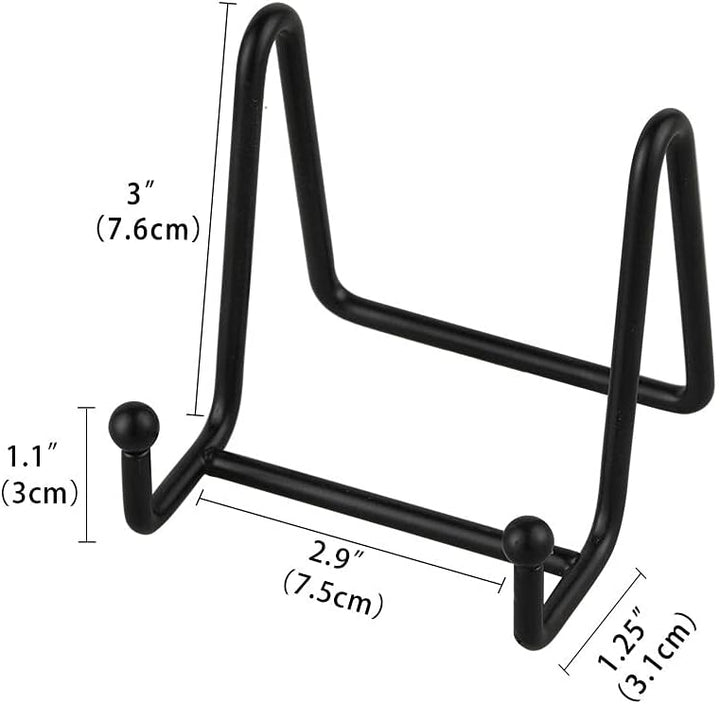 Staffelei Teller Ständer Aufsteller Halter - 6 Stück Eisen Metall Tellerständer Tellerhalter - Dekot