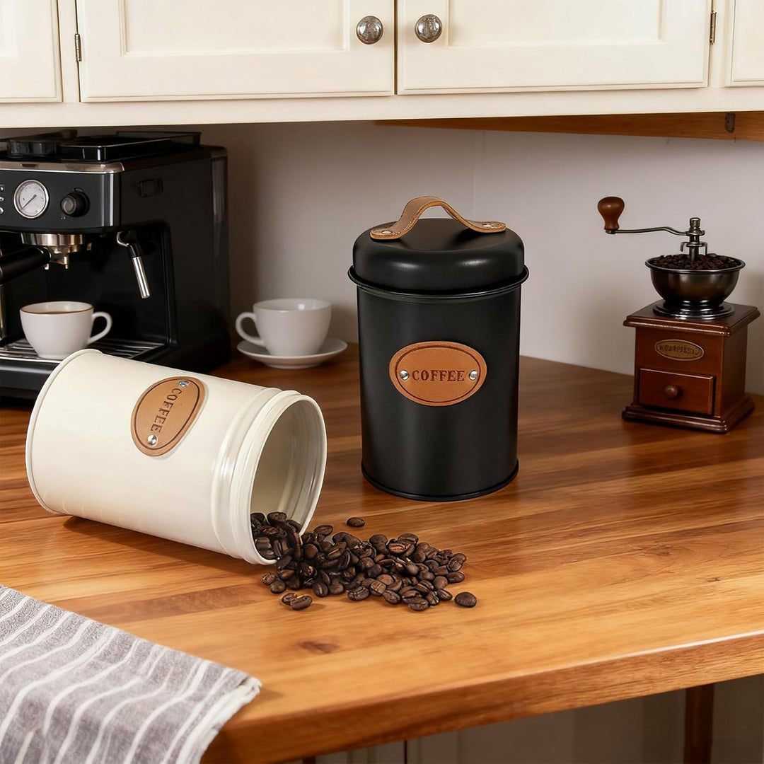 SUNOYA Kaffeedose Luftdicht, 2 Stück Kaffeedosen, Kaffeebohnen Behälter, Kaffeebehälter Luftdicht Vo