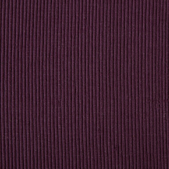 DII Basic Everyday Tischset aus 100% Baumwolle, gerippt, 33 x 48 cm, Aubergine, 6-teilig Auberginefa