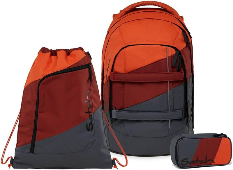 satch Pack NOW OR NEVER Special Edition Schulrucksack Set 3tlg. (Fire Up NOW OR NEVER Special Editio