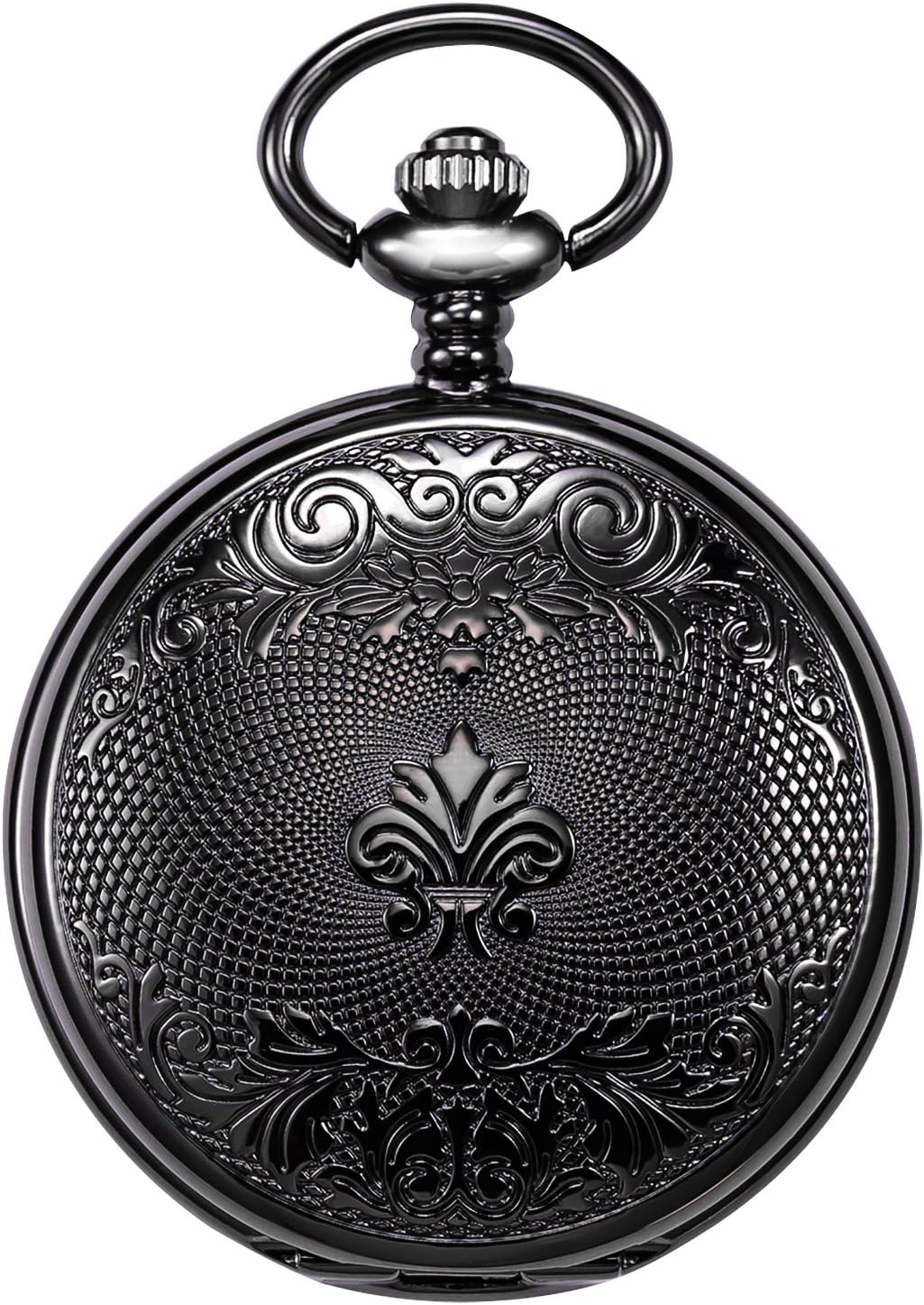 TREEWETO Taschenuhr Vintage Ruder Hohl Mechanisch Steampunk Skelett Römische Ziffern Taschenuhr mit