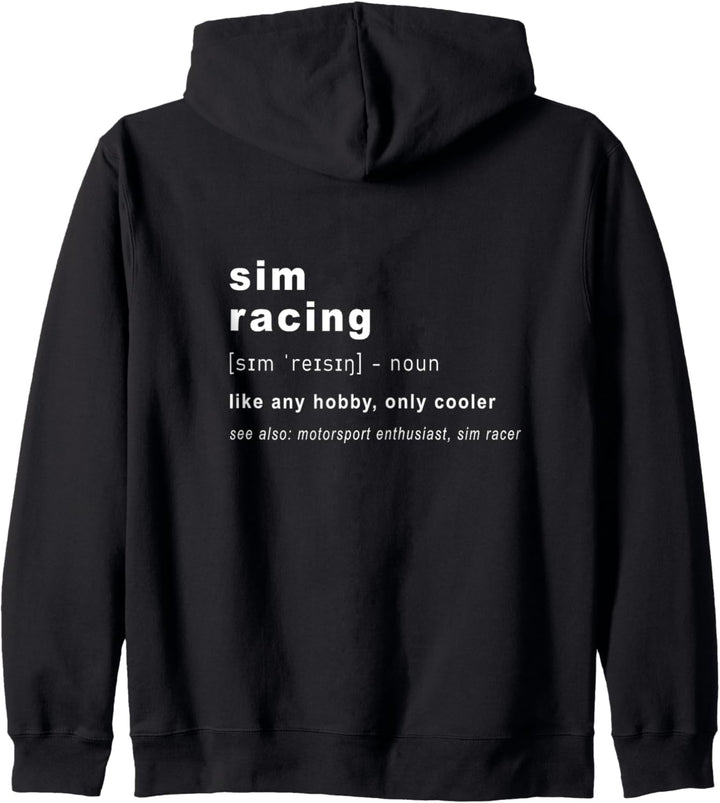 SimRacing - Definition Simracing Gaming und Rennen Kapuzenjacke