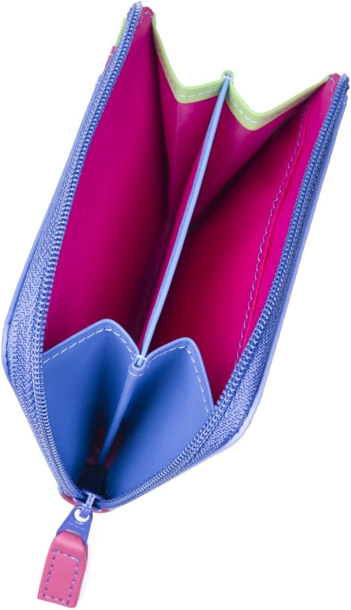 mywalit Unisex Reissverschluss/ID-Halterung Brieftasche, Viola uni Viola, uni Viola