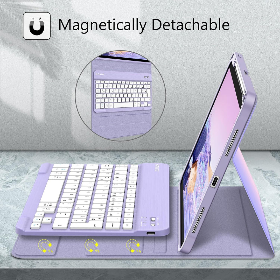 FINTIE Tastatur Hülle für iPad 11. Generation 11" 2025, iPad 10. Generation 2022 10.9", Schutzhülle