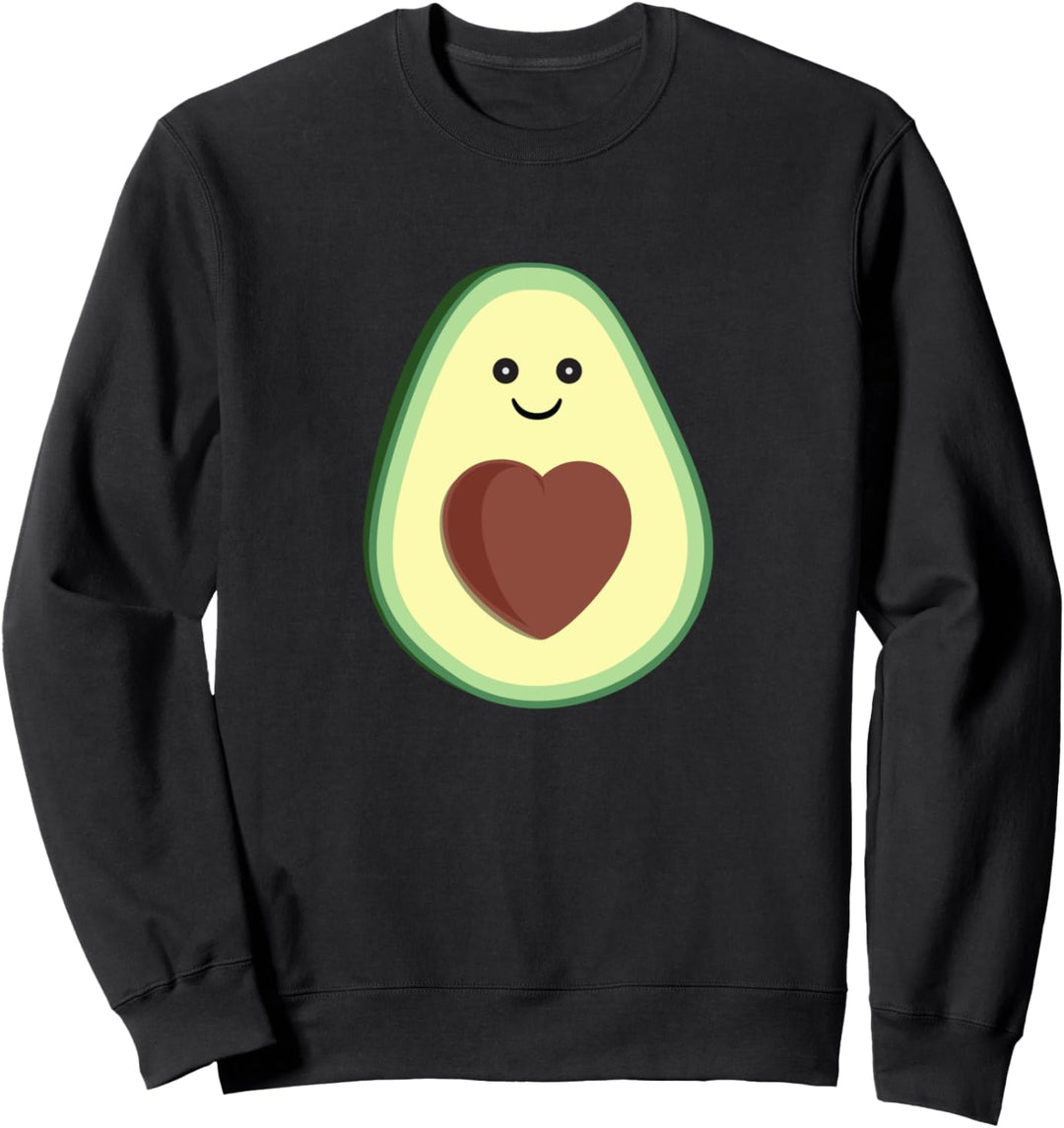 Niedliche Avocado-Herz-Liebe Sweatshirt