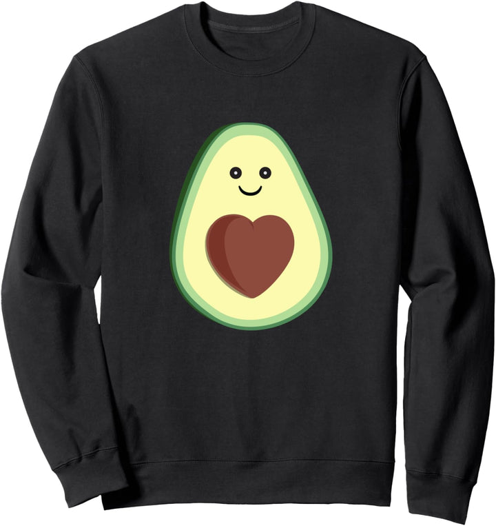 Niedliche Avocado-Herz-Liebe Sweatshirt