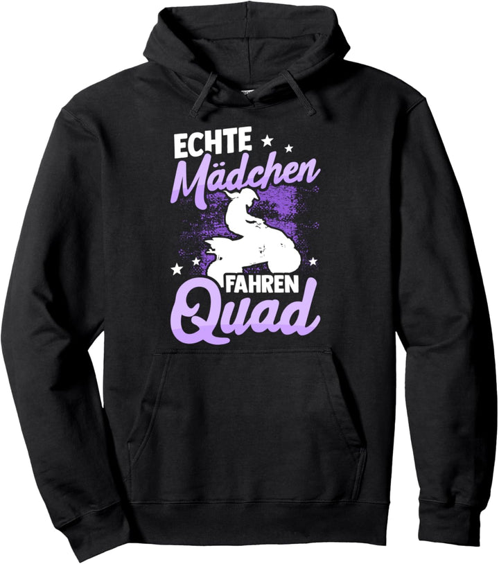Echte Mädchen Fahren Quad Fahrer Spruch Kinder Quad ATV Bike Pullover Hoodie
