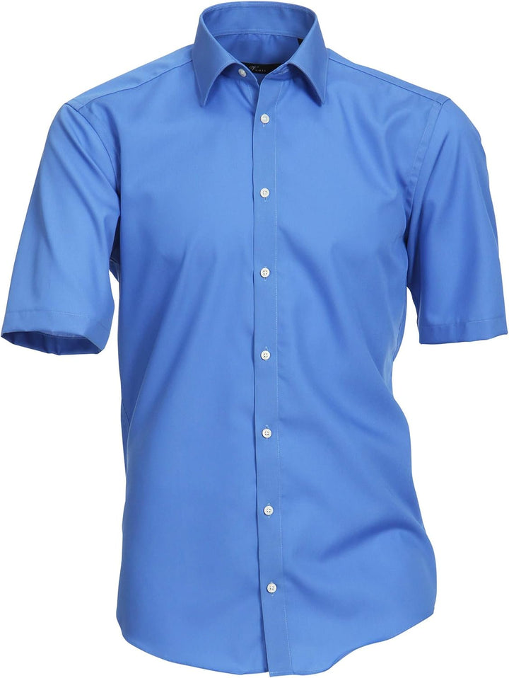Venti Herren Hemd Halbarm uninah 001620 Modern Fit 35 Grau, 35 Grau