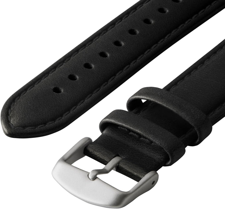 Archer Watch Straps - Uhrenarmbänder aus Hochwertigem Genarbtem Leder für Apple Watch Schwarz/abgest
