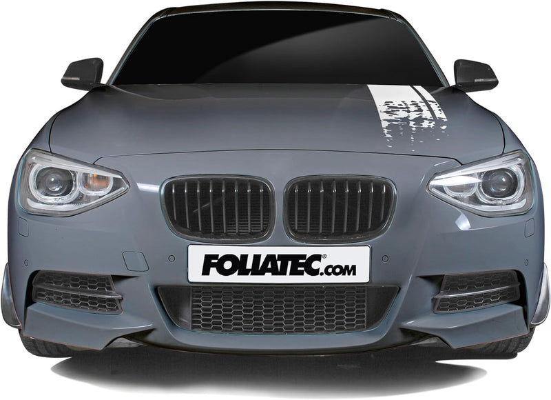 Foliatec 33910 Car Design Sticker Stripes, 22 x 150 cm, Weiss Matt, weiss matt