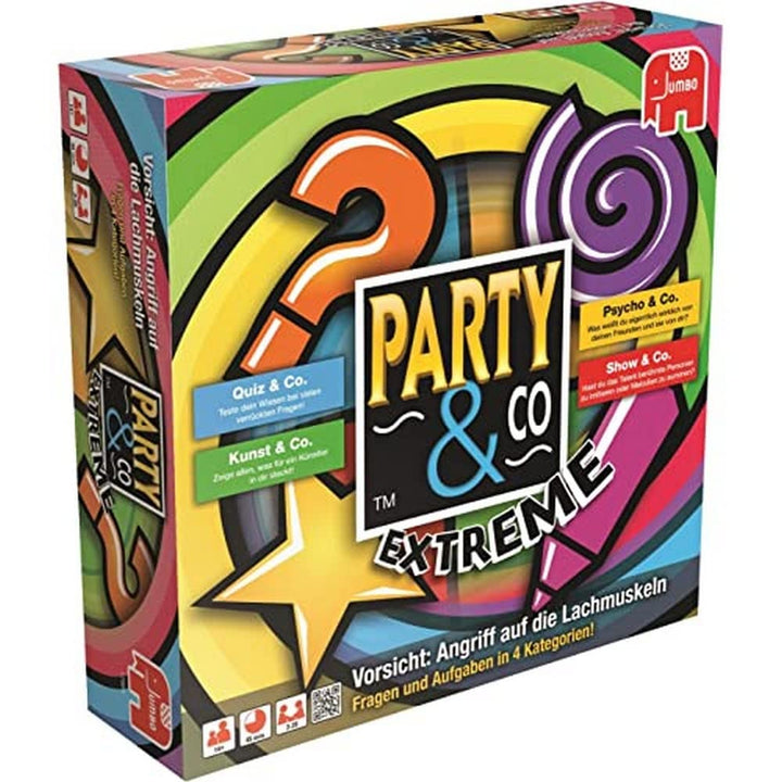 Jumbo - Party & Co. Extreme 3.0 Multi-Trial-Brettspiel, von 3 bis 20 Spielern, ab 14 Jahren, Spiel a